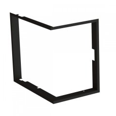Zazdívací rámeček 1x90° hloubka 60mm, černý, BeF Feel (V) 8 CP/CL