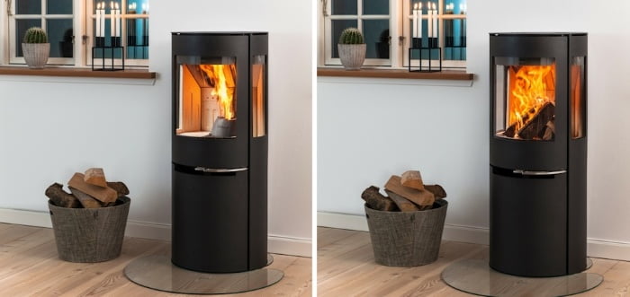 Aduro Hybrid H2 - hybridní kamna na dřevo a pelety
