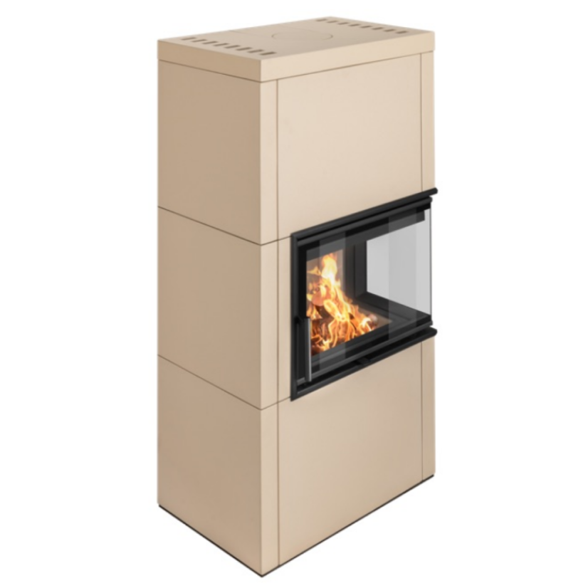 Dizajnový krb HELIA R - Farba keramiky: Lava - 45645
