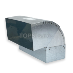Koleno stěna / strop 45-90° regulovatelné - 200x90 mm