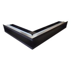 Ventlab rohový 700x500mm/100mm černý - levý
