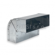 Koleno stena/strop 45-90° regulovateľné - 150x50 mm