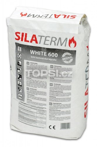 Silaterm WHITE 600 - Kachliarska malta do 600 °C (20 kg)