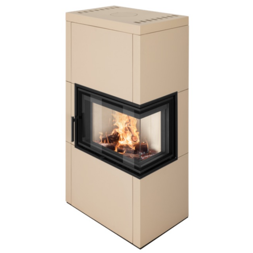 Dizajnový krb HELIA R - Farba keramiky: Lava - 45645