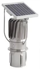 Turbowent Tulipan hybridní solární Ø150 mm - solár 0 - 15° (podstava vtláčecí)