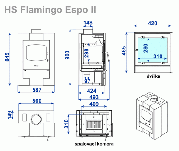 HS Flamingo - ESPO II - Barva pláště: Šedá