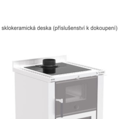 Nordica - Sklokeramická horní deska pro sporáky Vicenza