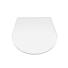 Sklo HETA pred kachle (h1072 x š910 mm x 6mm) - zaoblená hrana