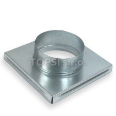 Redukce do mřížky 17x17 cm - ø100 mm