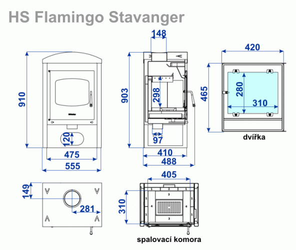 HS Flamingo - STAVANGER - Farba plášťa: Čierna
