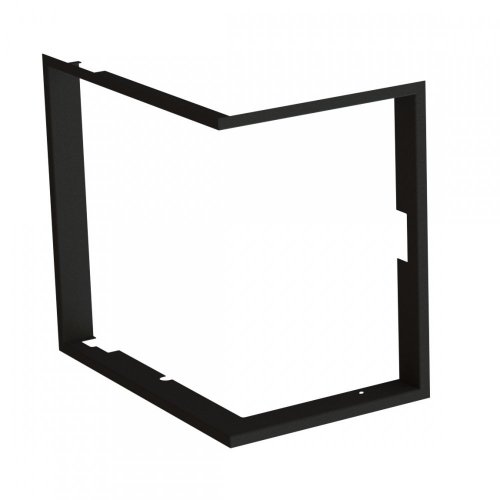 Zazdívací rámeček 1x90° hloubka 60mm, černý, BeF Feel (V) 6 CP/CL