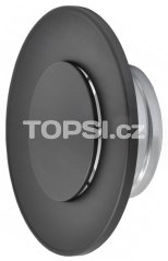 Ventilačný tanier Darco ASV ø150mm - čierny (sací / výdychový)