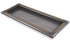 Krbová mriežka EXCLUSIVE 16x45cm grafit / mosadz patina