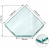Rohové sklo pod kachle 1000 × 1000 mm – forma B, 6 mm